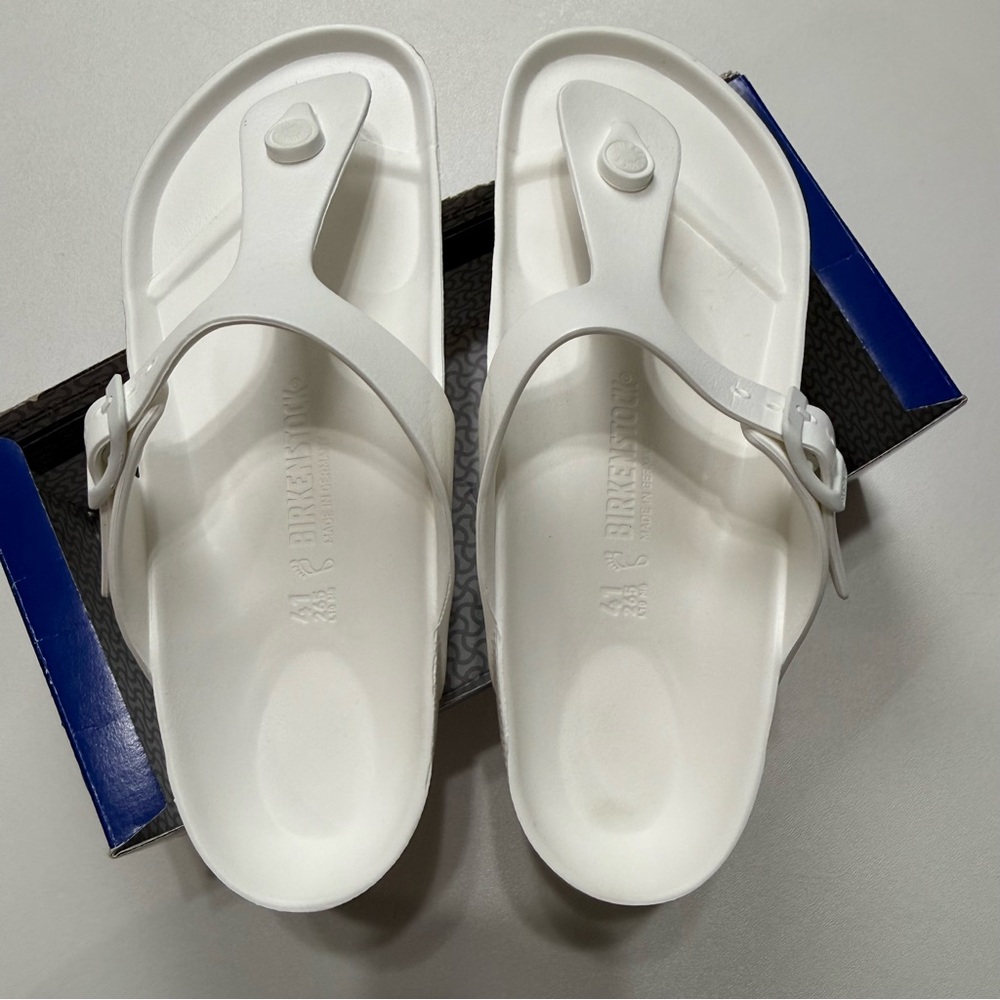 Birkenstock Gizeh EVA White Sandals Womens Size 41 (10) - Picture 7 of 9